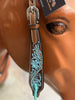 Turquoise One-Ear Headstall