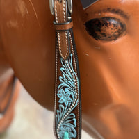 Turquoise One-Ear Headstall