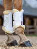 LeMieux Fleece Edged Mesh Brushing Boots White