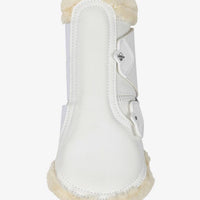 LeMieux Fleece Edged Mesh Brushing Boots White