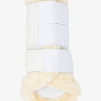 LeMieux Fleece Edged Mesh Brushing Boots White