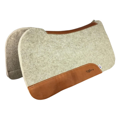 Tan Felt & Wool Contoured Pad